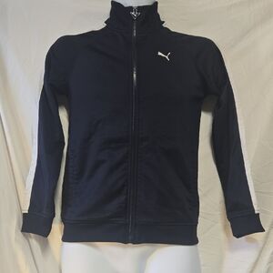 Puma Navy Track Jacket with White Stripes NWOT